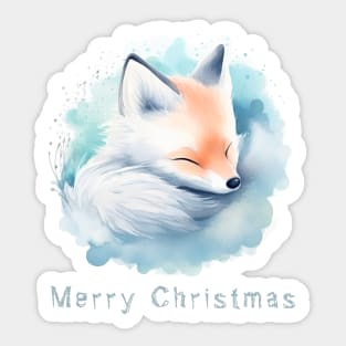 Snow fox Sticker